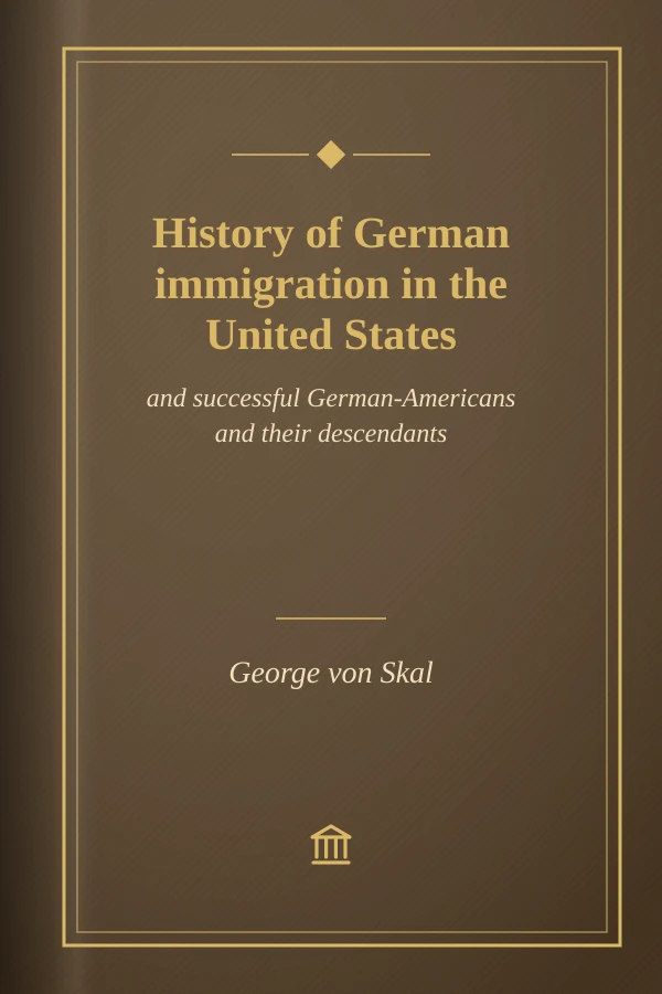 History of German immigration in the United States: and successful German-Americans and their descendants