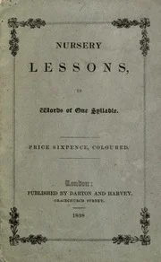 Nursery lessons: in words of one syllable